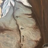 Old portrait, portrait of a man with a pipe