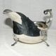 Empire style silver metal sauce boat