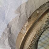 Large mirror old golden molding 153 by 83 cm