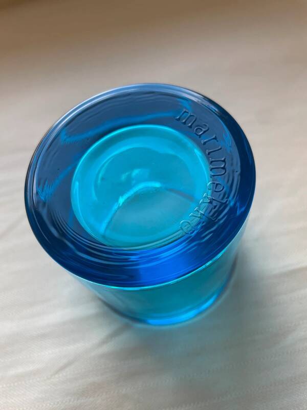 Vintage Sky Blue Iittala Kivi x Marimekko Candle Holder