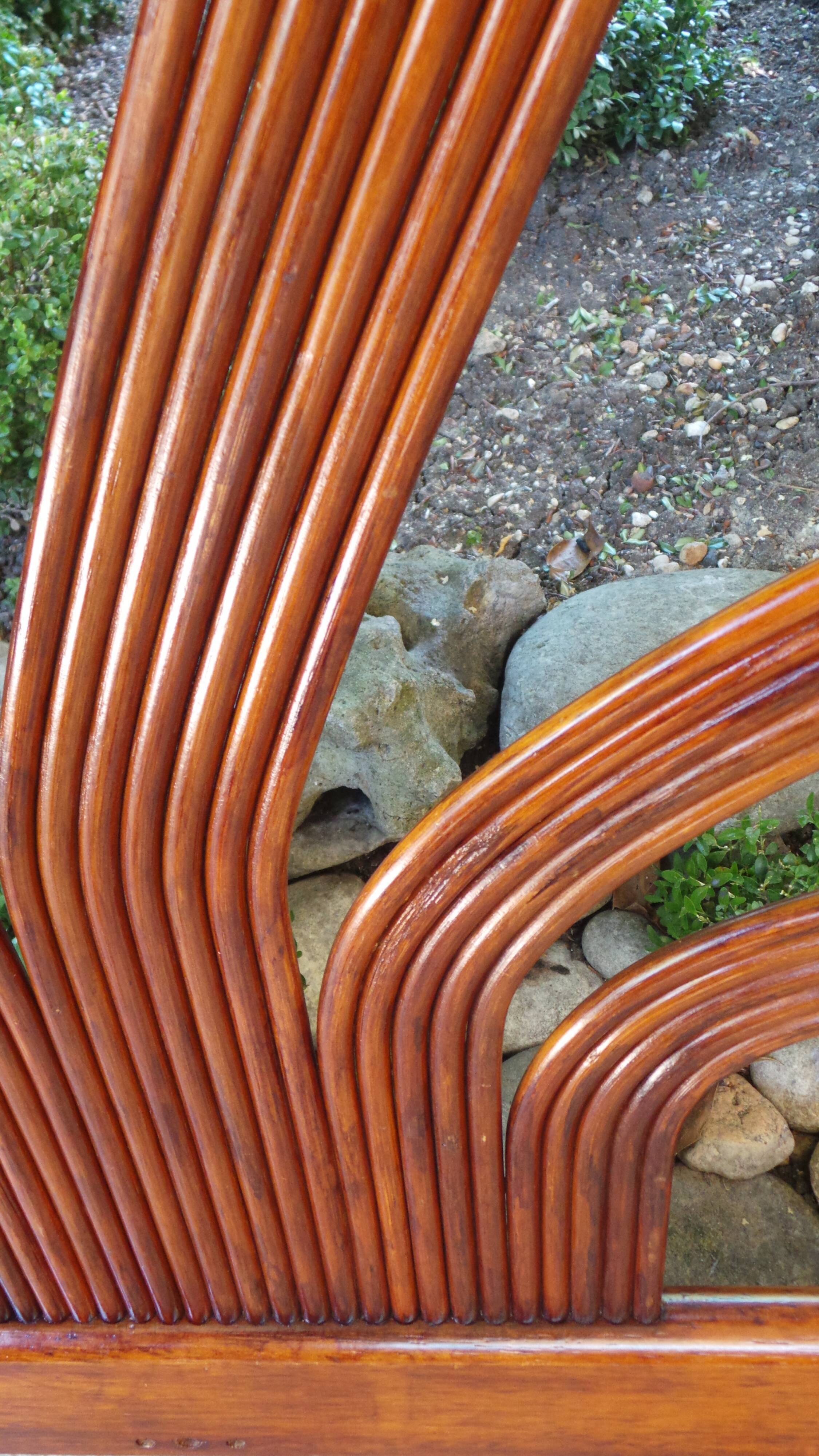 Vintage rattan headboard