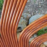 Vintage rattan headboard