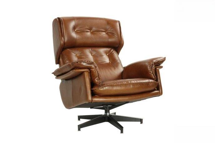Havana Leather Armchair (New) - Decoduweb - free delivery