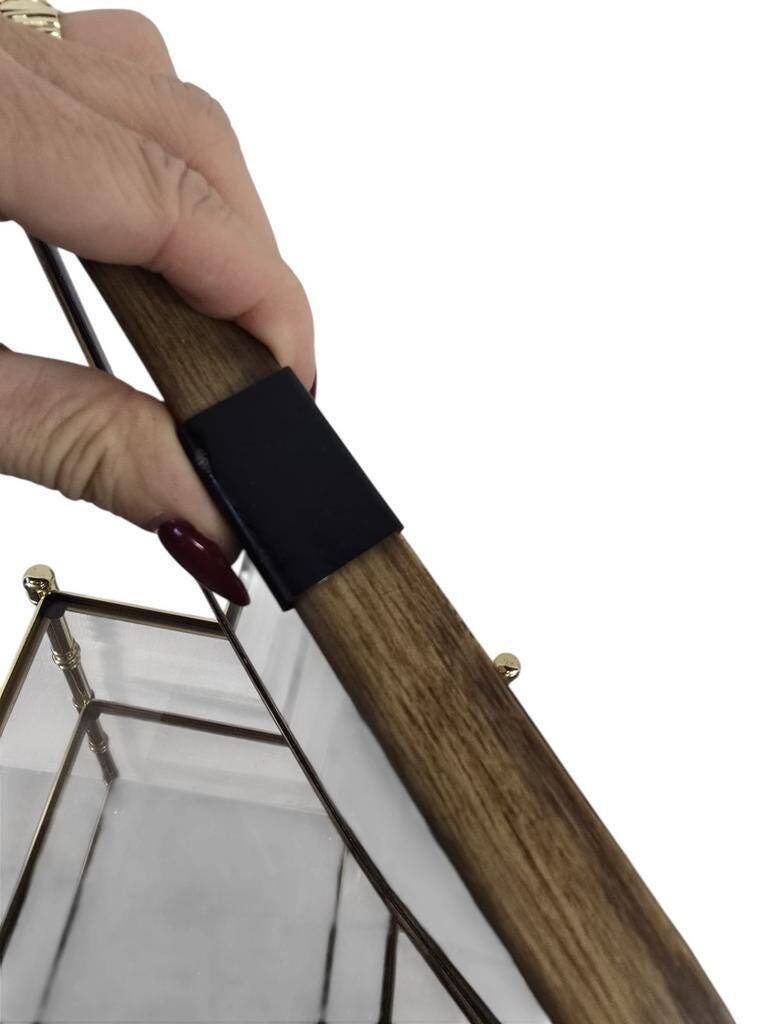 Vintage 1950s mini wall mirror