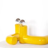 Pair of ceramic lamps