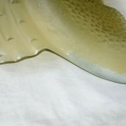 Frosted glass fruit bowl, contemporary piece from the 20th century.