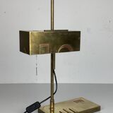 Brass Bauhaus Art Deco architectural Marcel Breuer style desk or table lamp