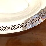 Plat creux argenté