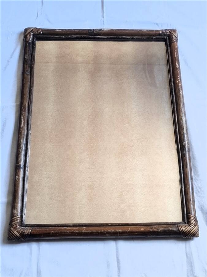 Bamboo mirror 52 x 70 cm