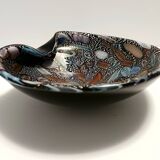 Black Murano Glass "Tutti Frutti" Ashtray / Vide-Poche attr. to Avem