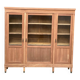 Large Art Deco Display Library stripped in solid mahogany 1930 200cm