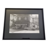 Vintage silver gelatin print of an urban scene on Rue Félicie, 1970s, 52 x 42 cm