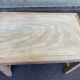 Renovated farmhouse table desk in oak, 110cm from the 1920s.