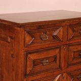 17th Century Jacobean Chest of Drawers in Oak and Walnut