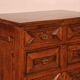 Commode Jacobean en chêne et noyer, XVIIème siècle