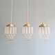 Art Deco satin glass pendant light, Skyscraper type (6 available)