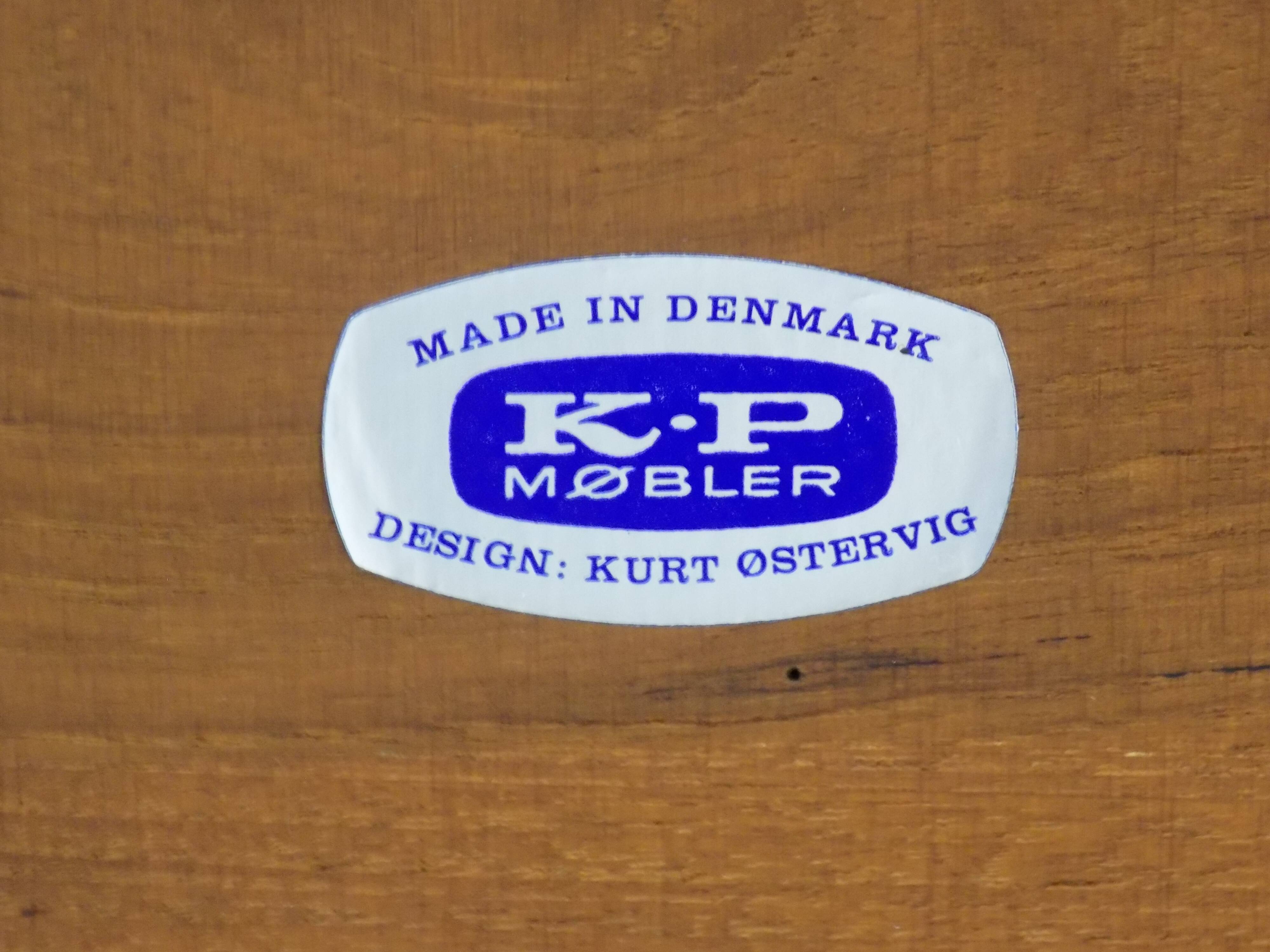 KP Møbler oak coffee table High by Kurt Østervig