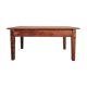 Farmhouse coffee table in raw wood with storage chest