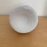 Vase grès blanchi vintage