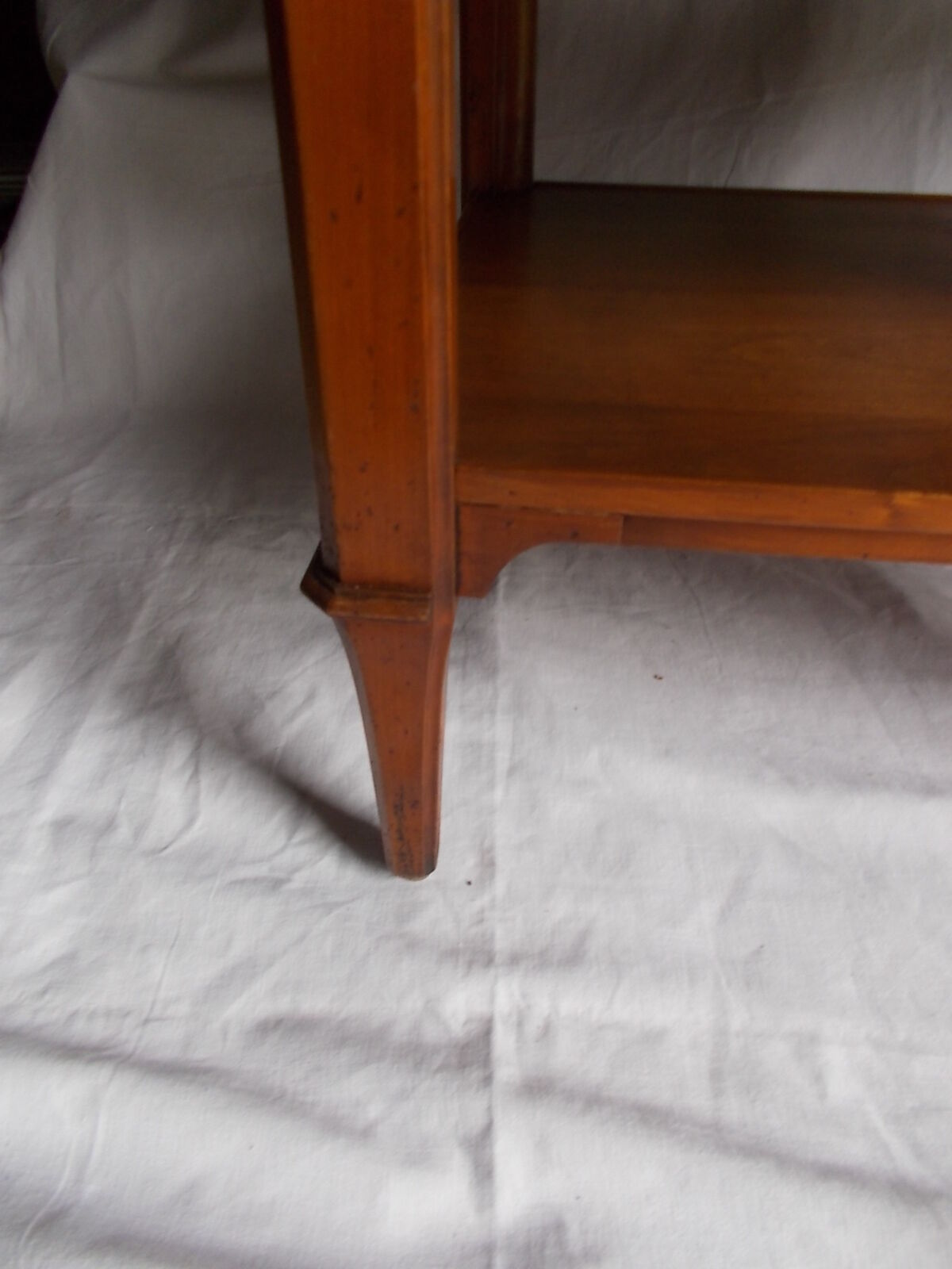 Cherry wood console side table