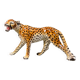Large Italian ceramic leopard statue, 1960s