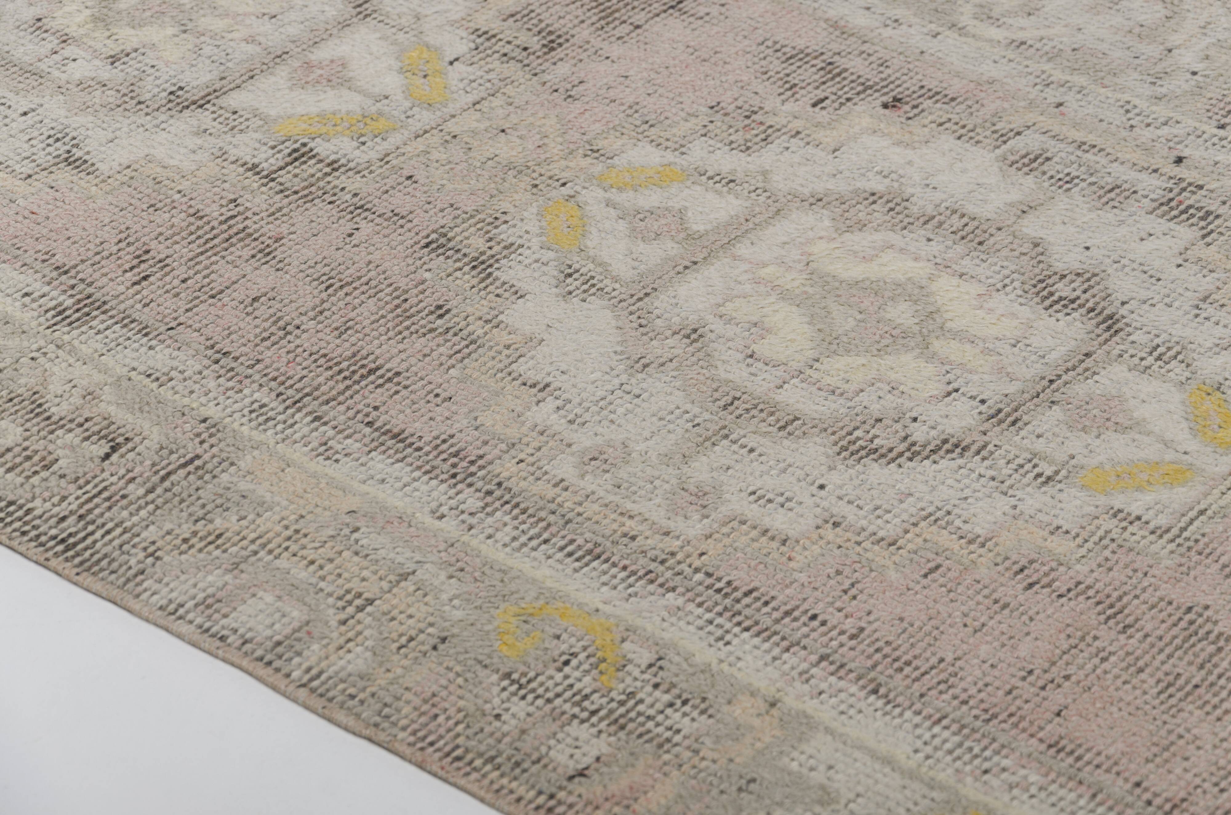 Vintage Tribal Oushak Runner