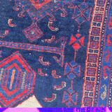 Tapis ancien persan bijar fait main 148x318 cm