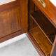 English wooden and leather desk vintage early 1900s