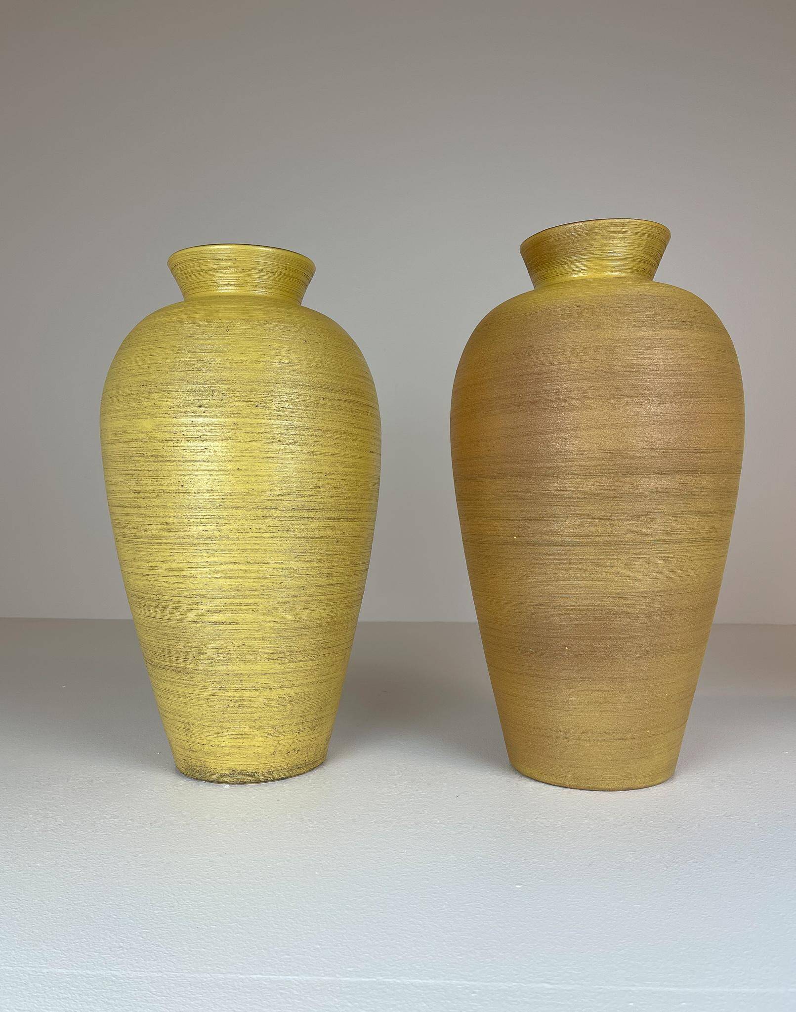 Pair of Art Deco floor vases by Upsala Ekeby, Sweden, 1940s