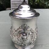 Silver metal beer pot