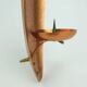 Large 1950s 60s mid century wall candle holder hammered copper
