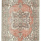 Turkish hand-knotted distressed 1970s beige carpet 178 cm x 305 cm