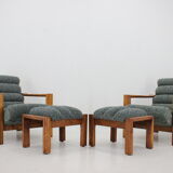 Living room oak set ,finland 1960
