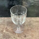 Cut crystal stemmed glasses