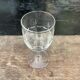 Verres à pied en cristal taillé