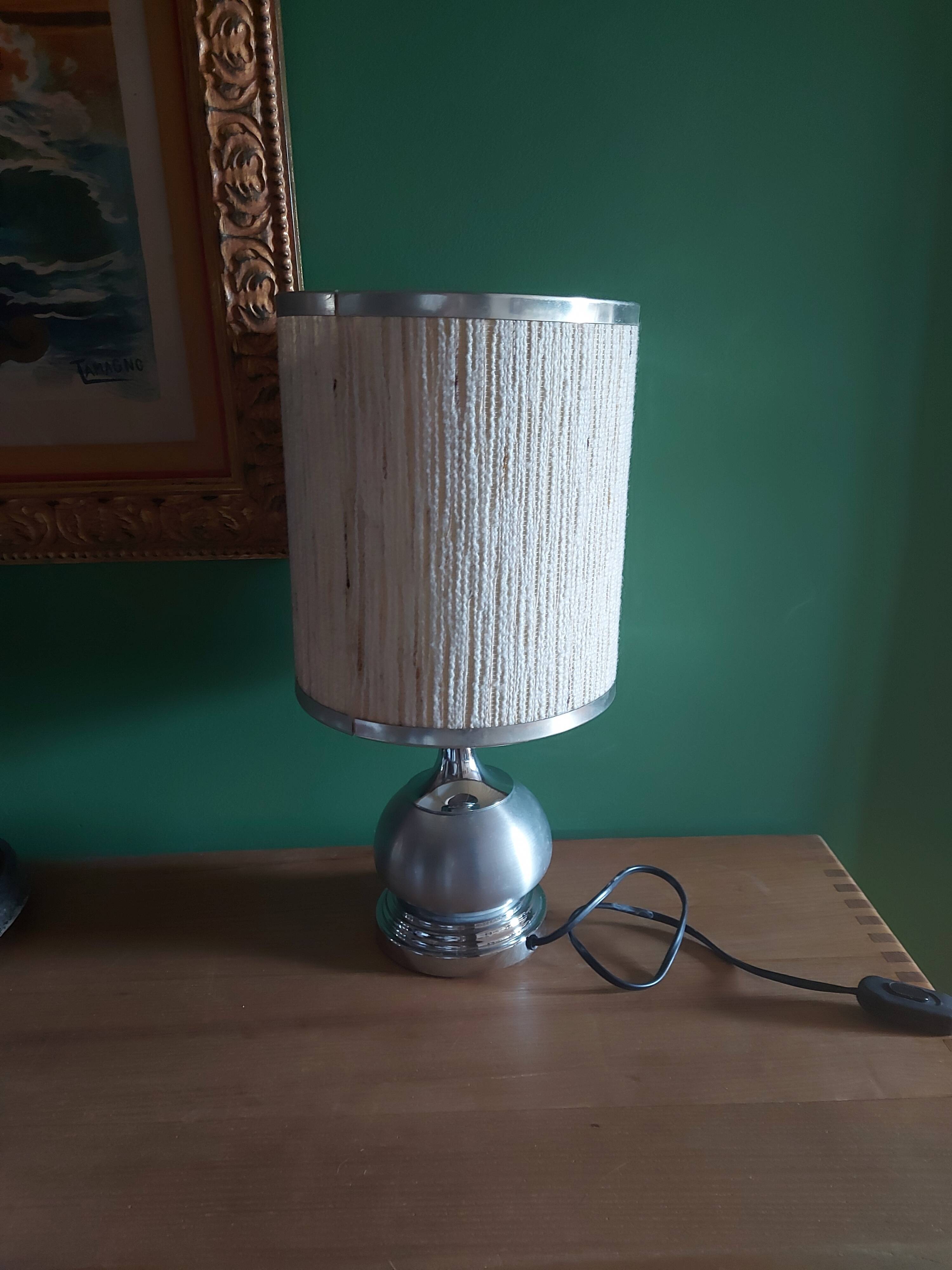 Vintage 70's metal lamp