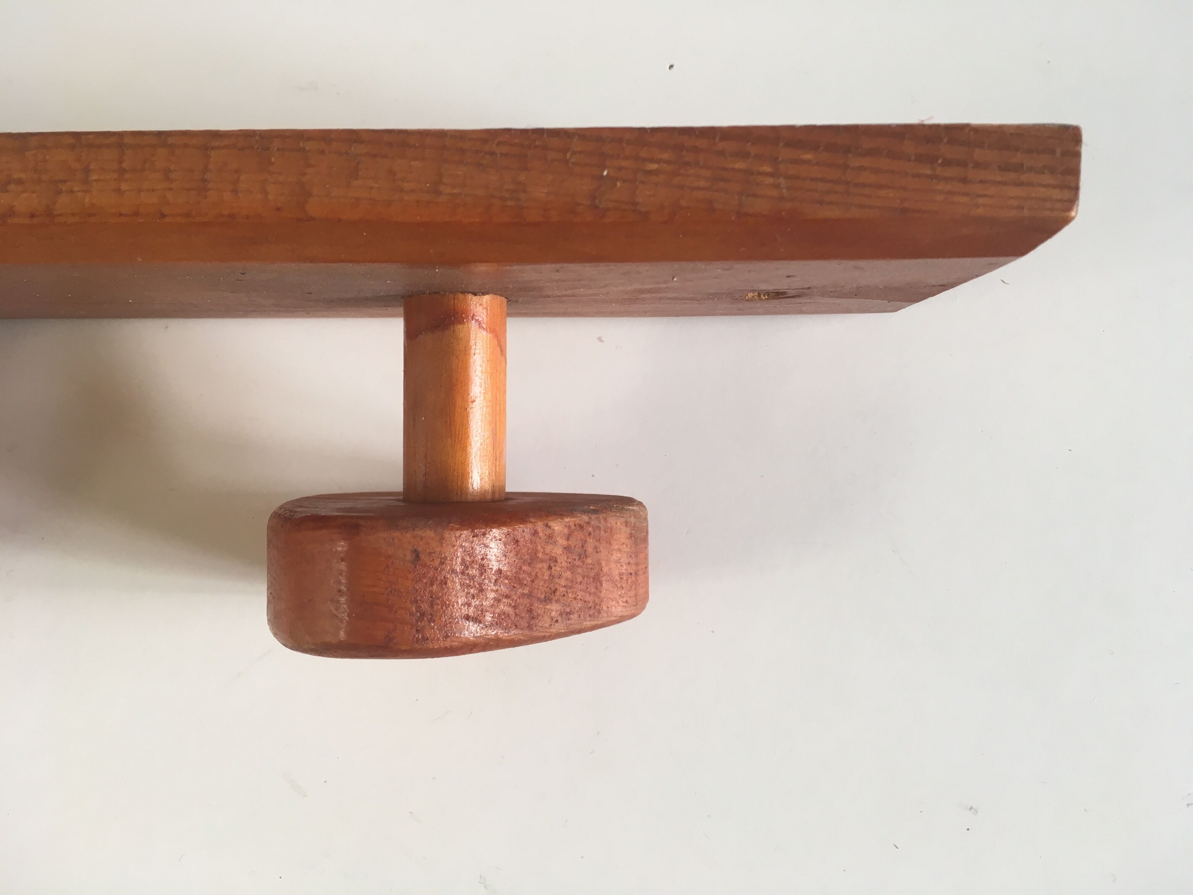 Wooden style Les Arcs coat hanger, 70s
