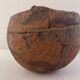 Spherical terracotta two-tone degreasing limestone XXth Africa
