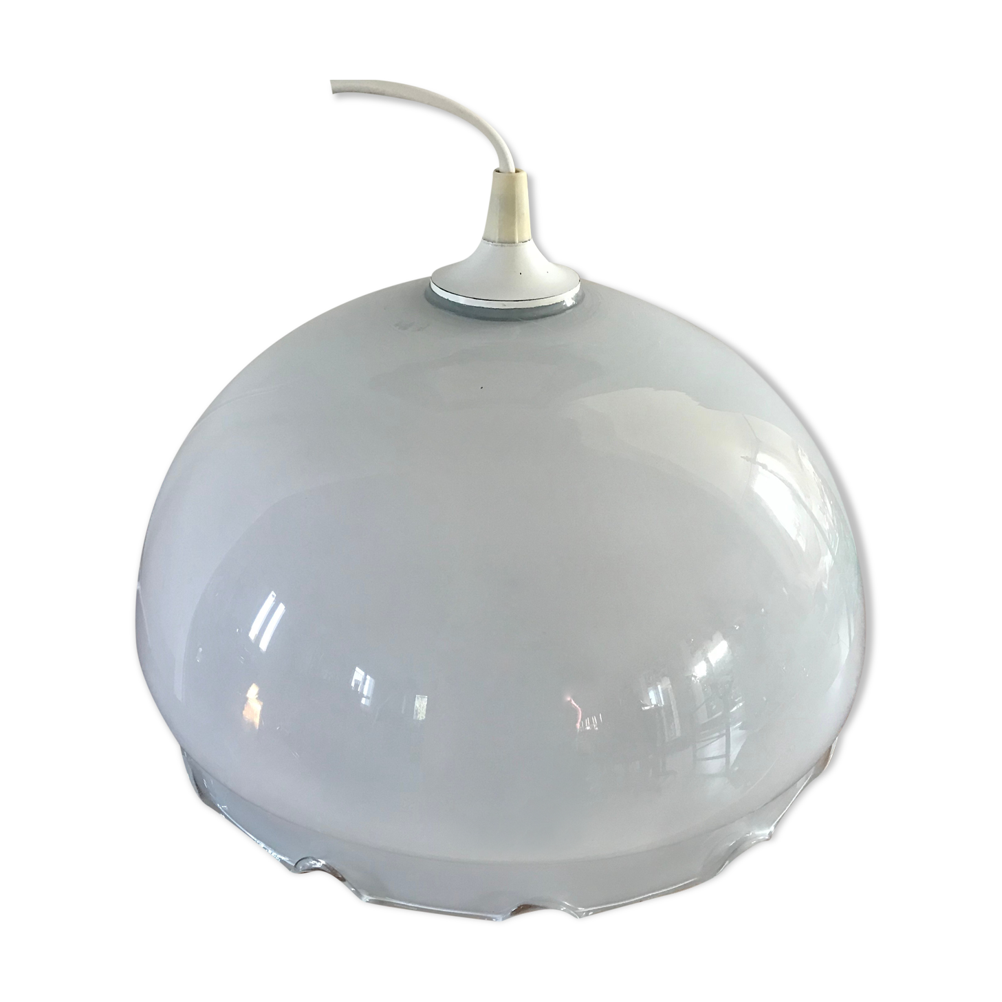 Plafonnier en verre  70’s