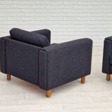 1970s, Danish design by H.J. Wegner, reupholstered armchair, model GE300.