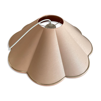 Shell-shaped canvas lampshade