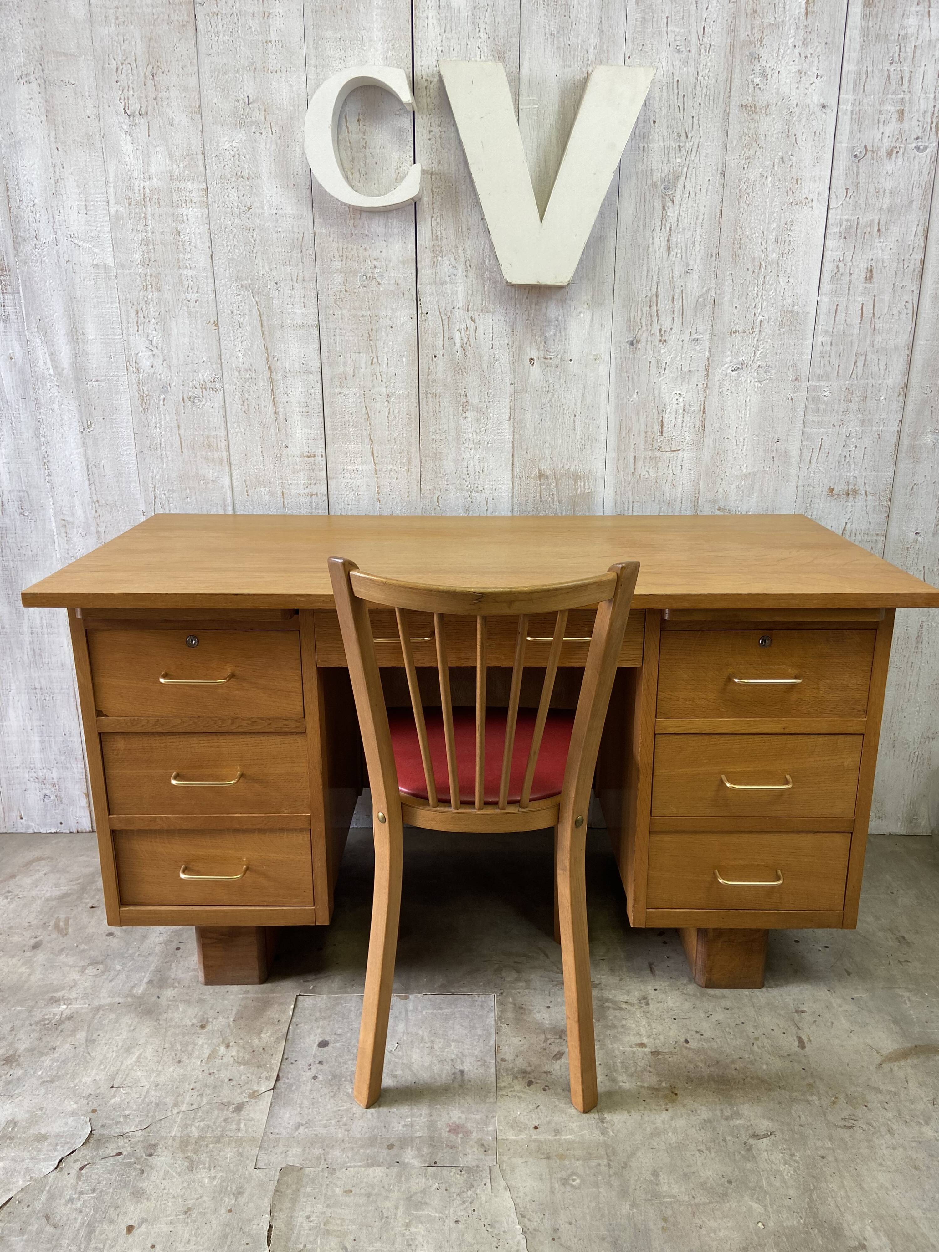 Vintage desk set and Baumann chair