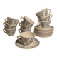 Rivanel France royal cups with saucers