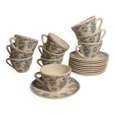Tasses royales rivanel France avec soucoupes