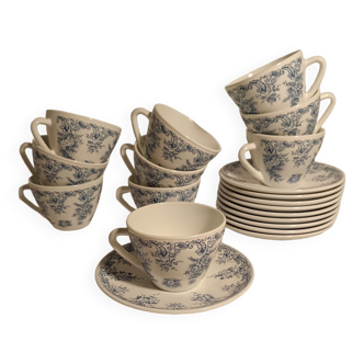 Tasses royales rivanel France avec soucoupes