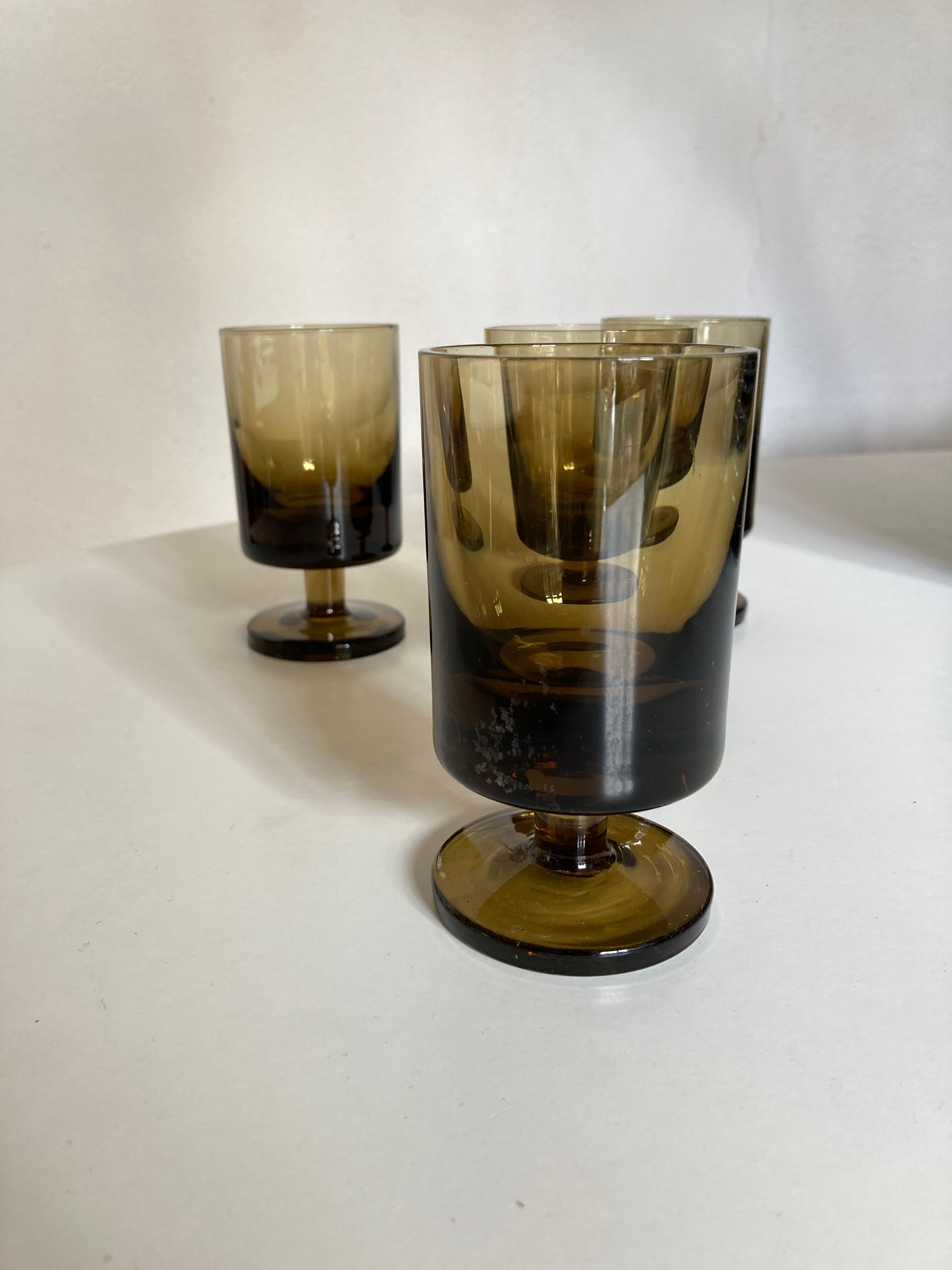 Set of 4 glasses roll 1970