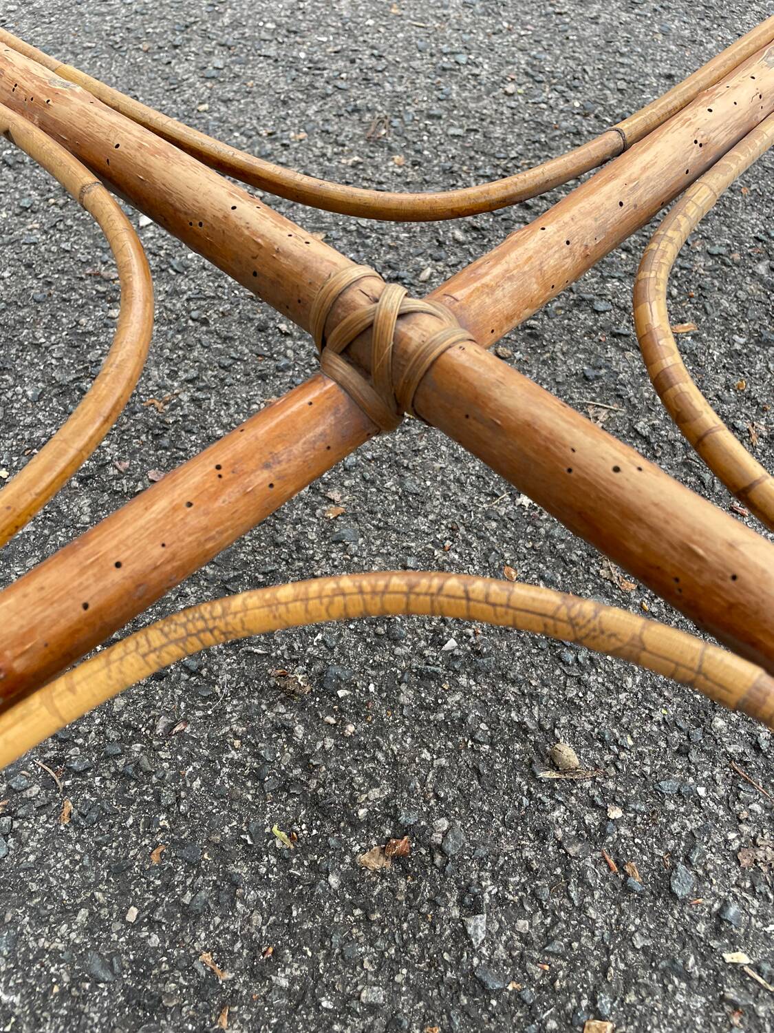 Fauteuil en rotin osier, 1950