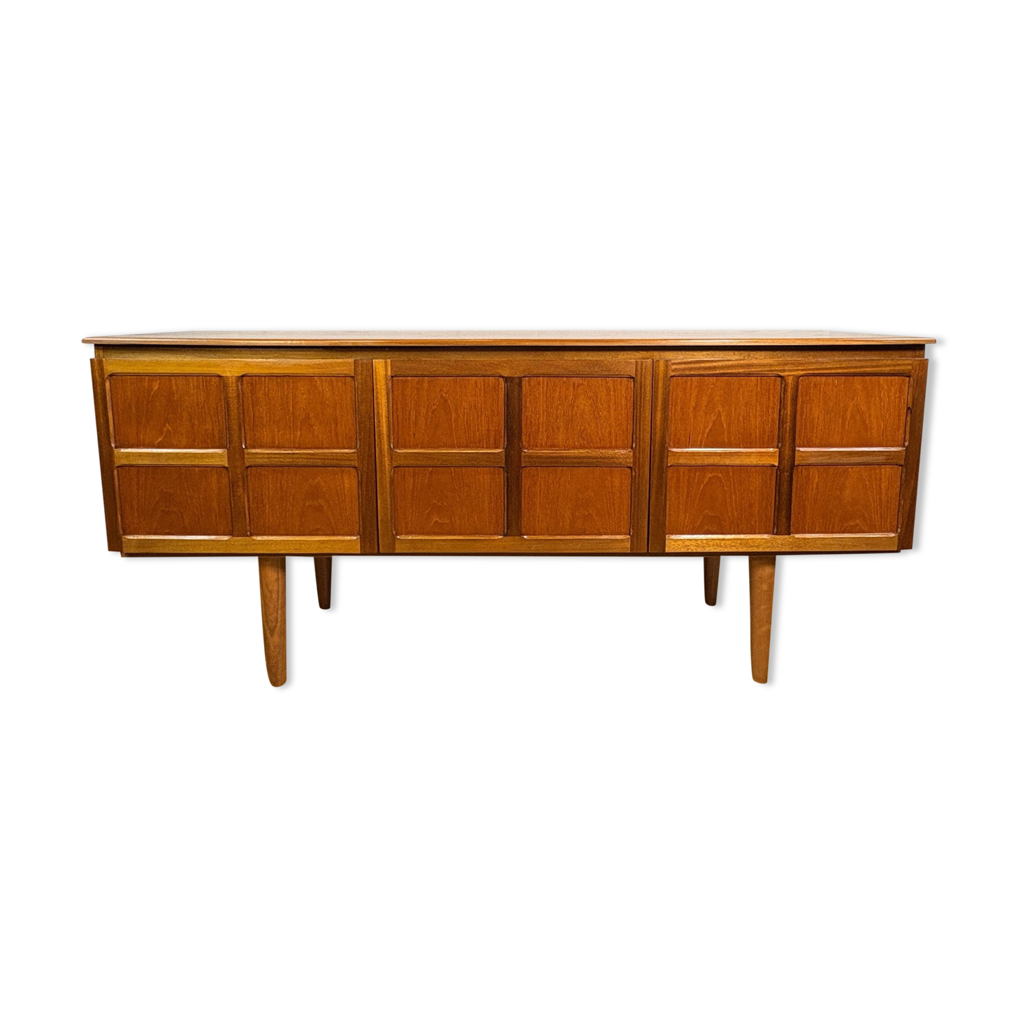 Mid Century Retro Teak Sideboard by Nathan 1960  Squares Danish Design