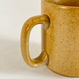 Vintage mug in speckled beige sandstone