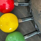 Vintage wooden ball wall hook